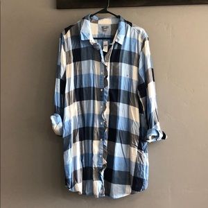 Flannel tunic